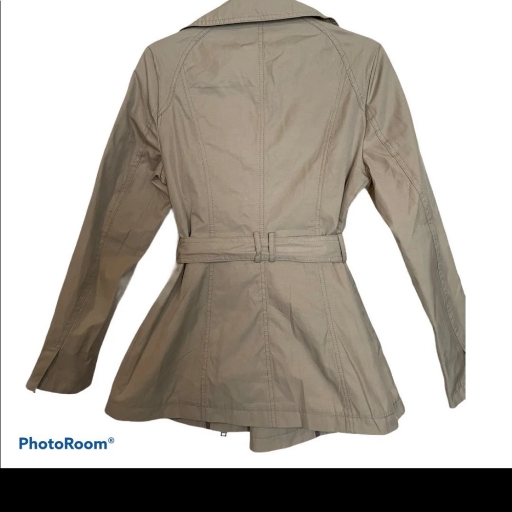 Marc New York Womens Size M Tan Trench - Picture 12 of 12
